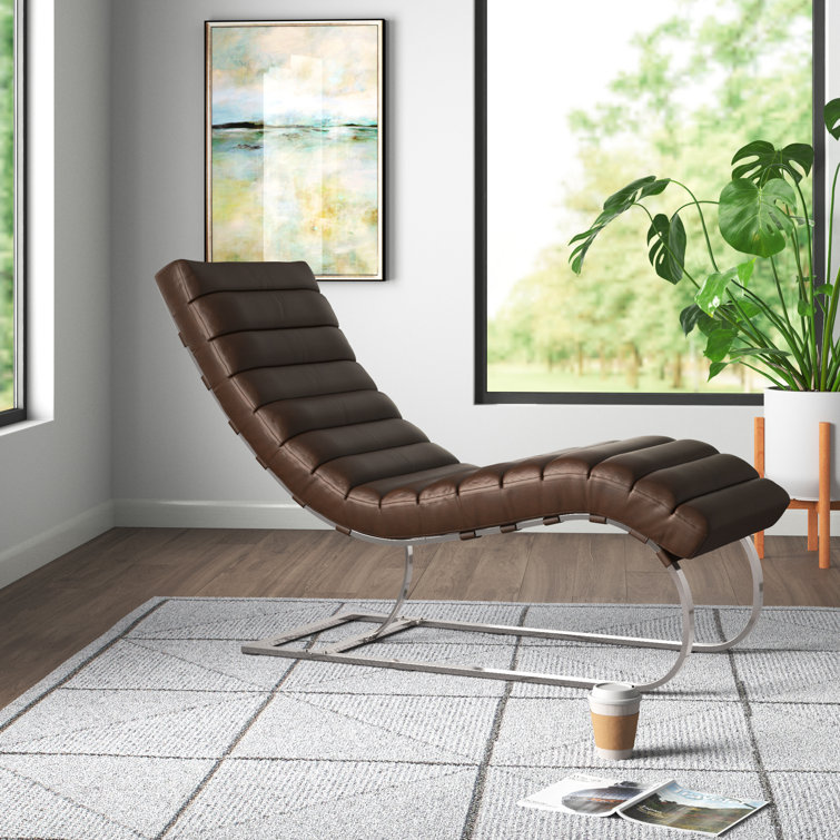 Chaise 2025 chair leather